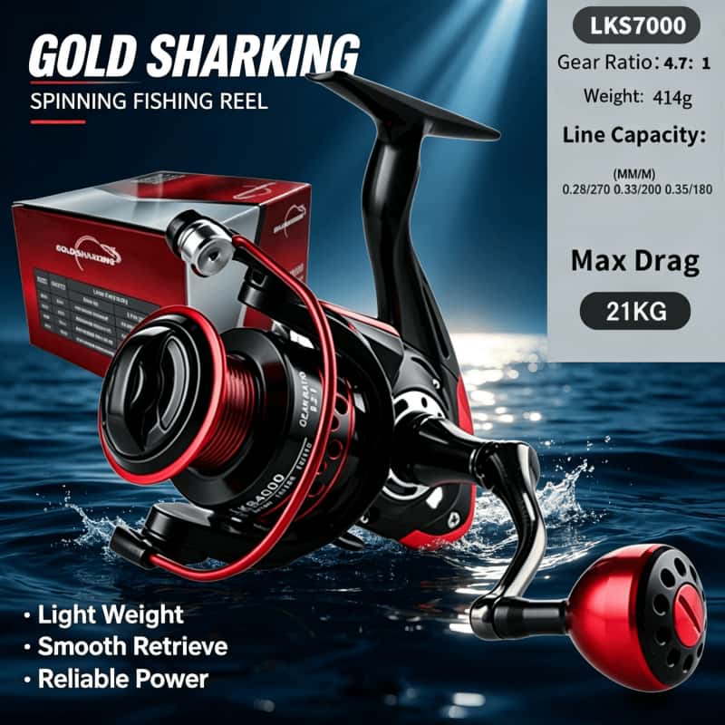 GOLD SHARKING-Spinnrolle, ultr – Daiwa Reel Fuego Bewertung und Preis
